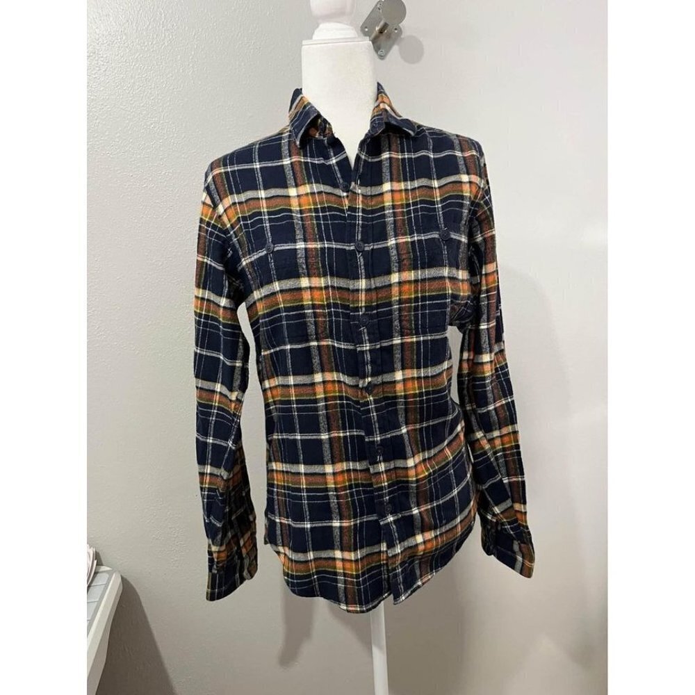 J Crew Slim Fit Plaid Flannel Shirt Size XS